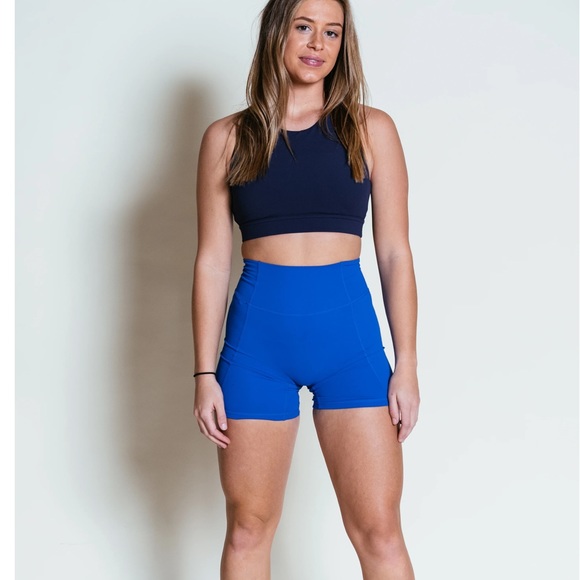 Cobalt blue Yvette Ptula 6” biker short - Picture 3 of 6